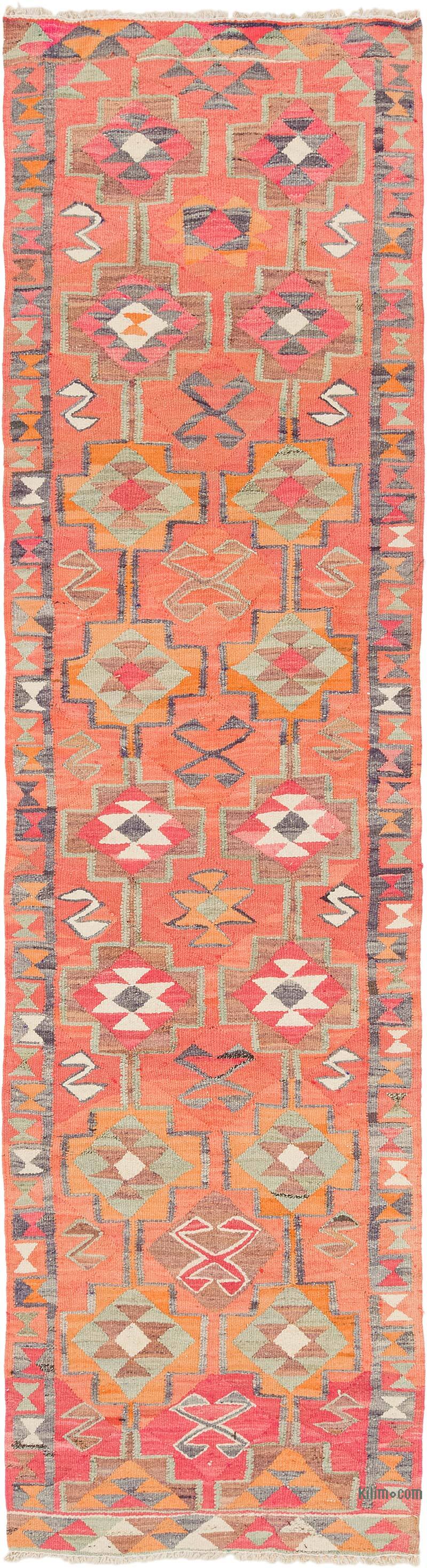 Corredor Vintage Herki Kilim - 99 cm x 347 cm - K0077592