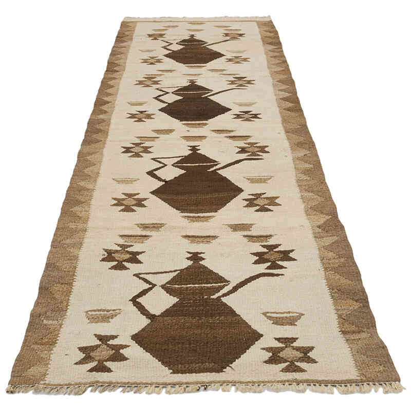 Vintage Herki Kilim Runner - 2' 9" x 9' 5" (33" x 113") - K0077593