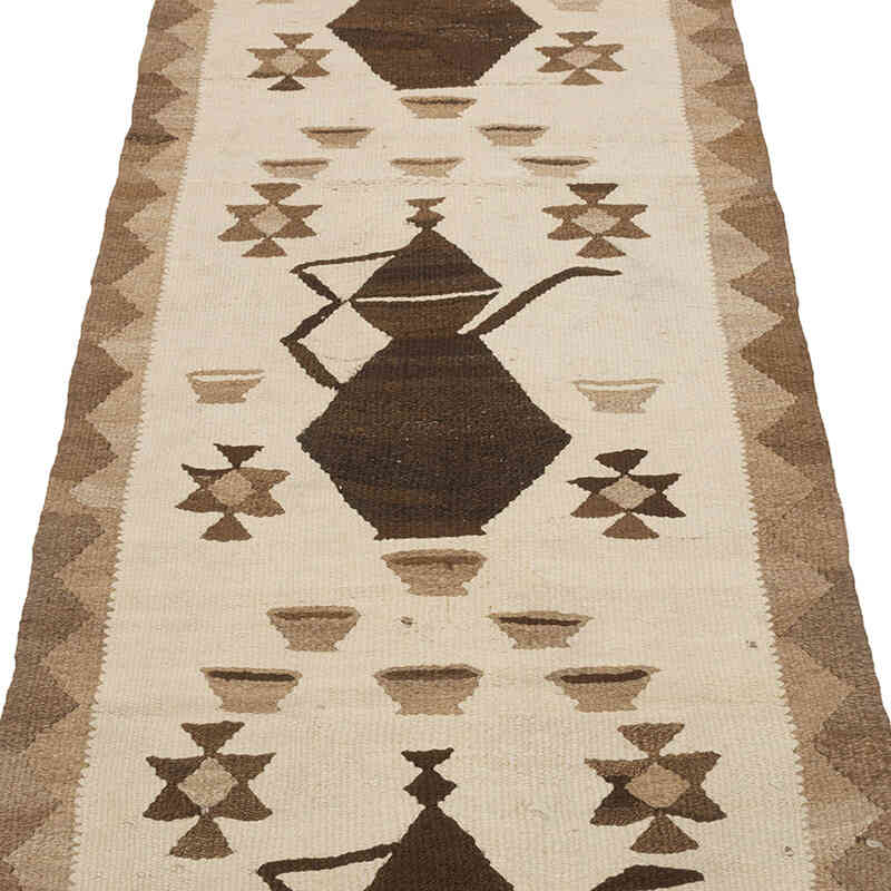 Vintage Herki Kilim Runner - 2' 9" x 9' 5" (33" x 113") - K0077593