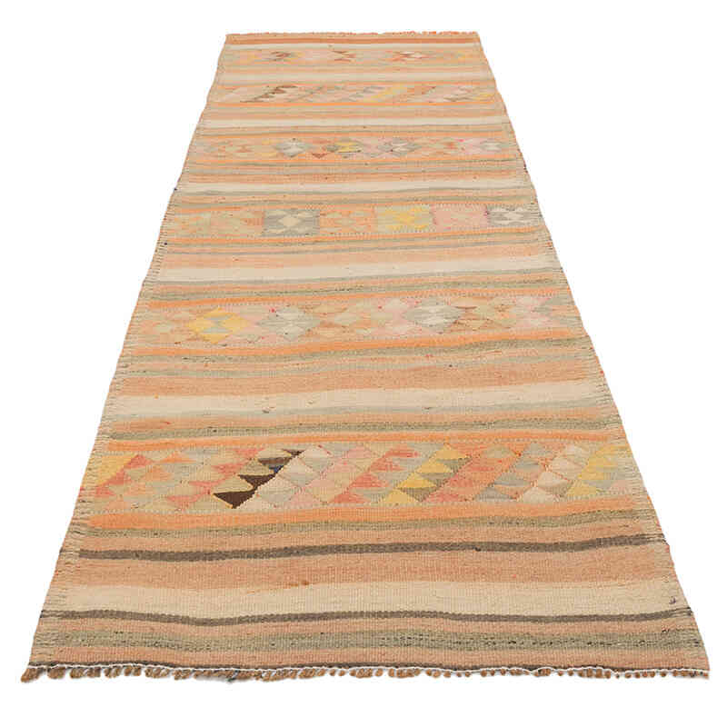 Vintage Herki Kilim Runner - 3'  x 9' 5" (36" x 113") - K0077594