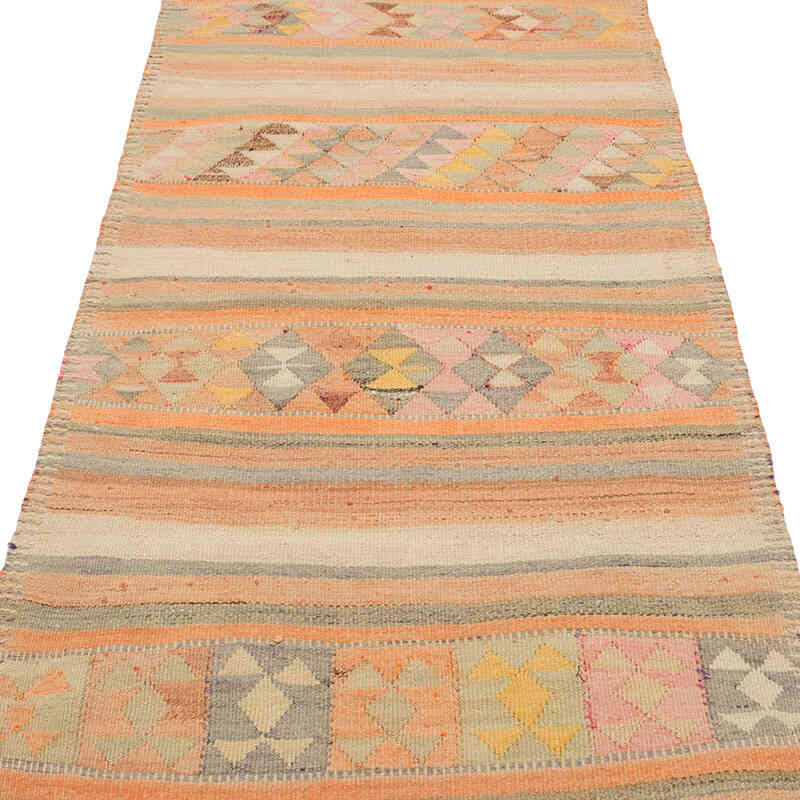 Vintage Herki Kilim Runner - 3'  x 9' 5" (36" x 113") - K0077594