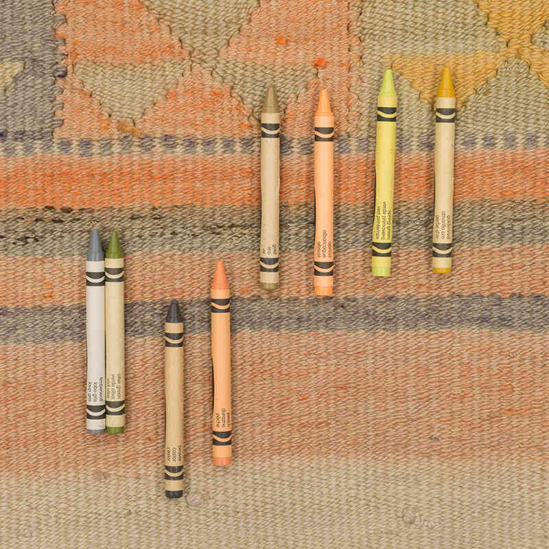 Vintage Herki Kilim Runner - 3'  x 9' 5" (36" x 113") - K0077594
