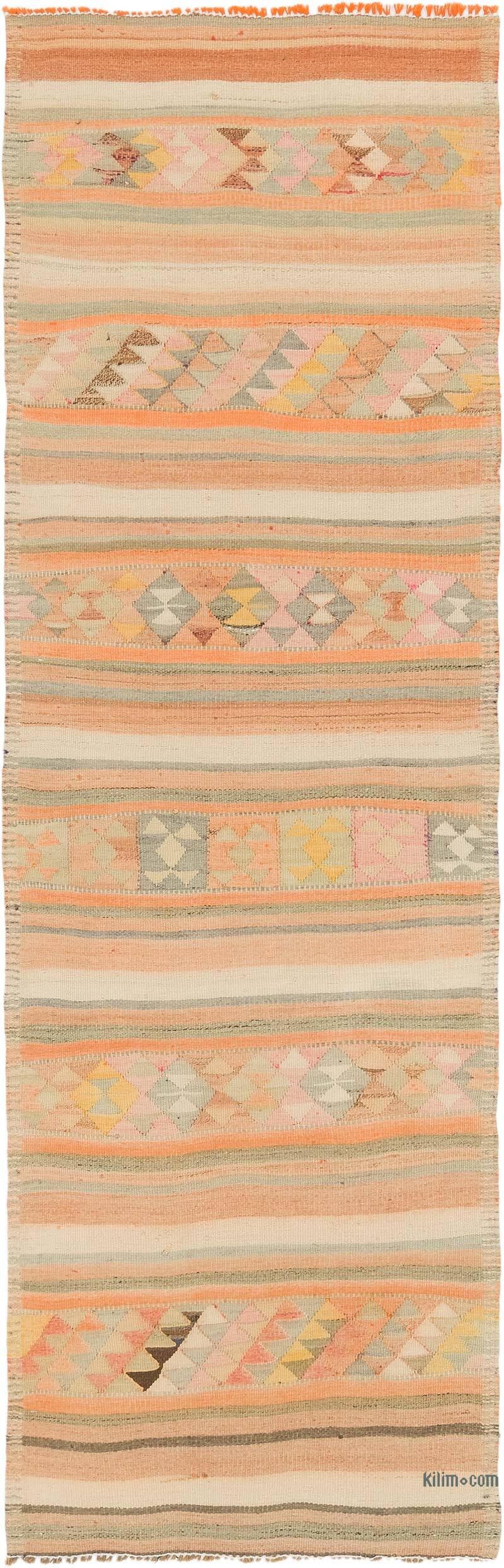Vintage Herki Kilim Runner - 3'  x 9' 5" (36" x 113") - K0077594