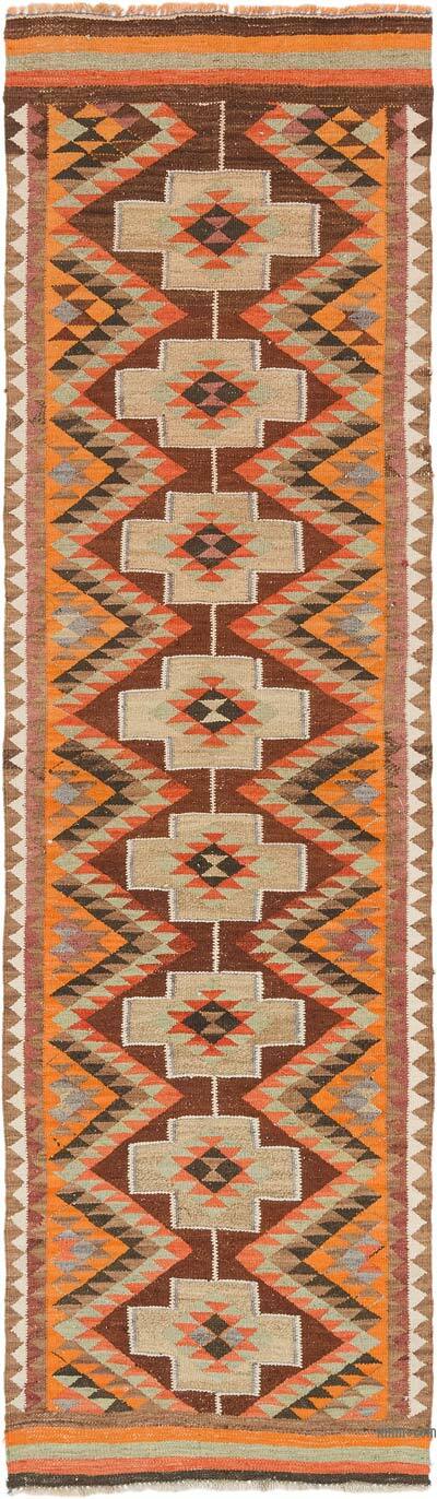 Vintage Herki Kilim Runner - 2' 10" x 9' 10" (34" x 118")