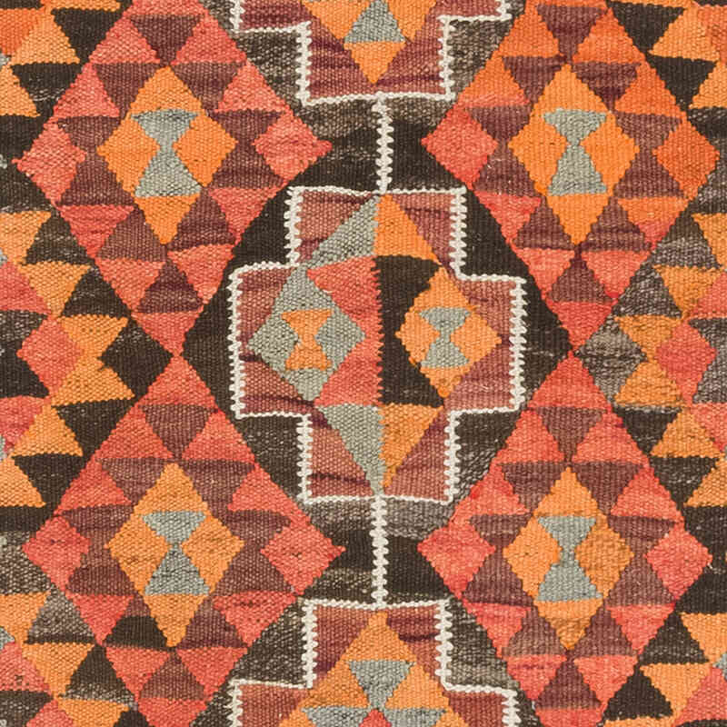 Vintage Herki Kilim Runner - 2' 11" x 10' 8" (35" x 128") - K0077596