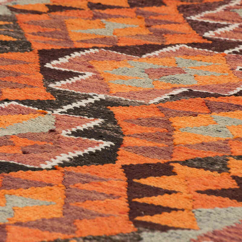 Vintage Herki Kilim Runner - 2' 11" x 10' 8" (35" x 128") - K0077596