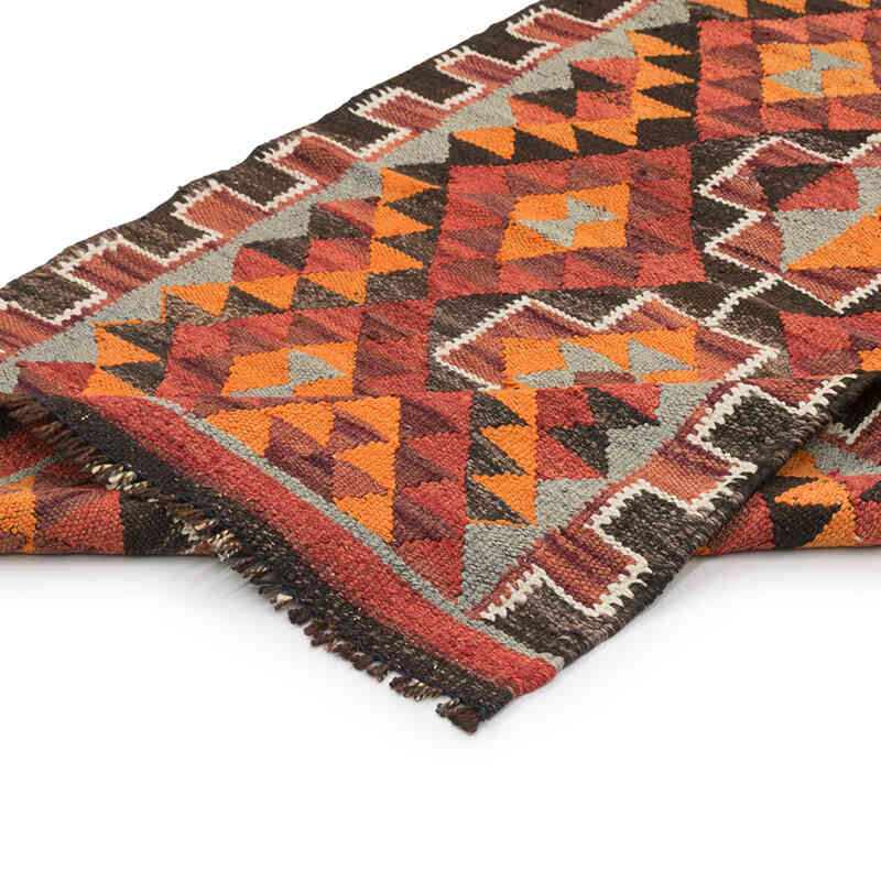 Vintage Herki Kilim Runner - 2' 11" x 10' 8" (35" x 128") - K0077596