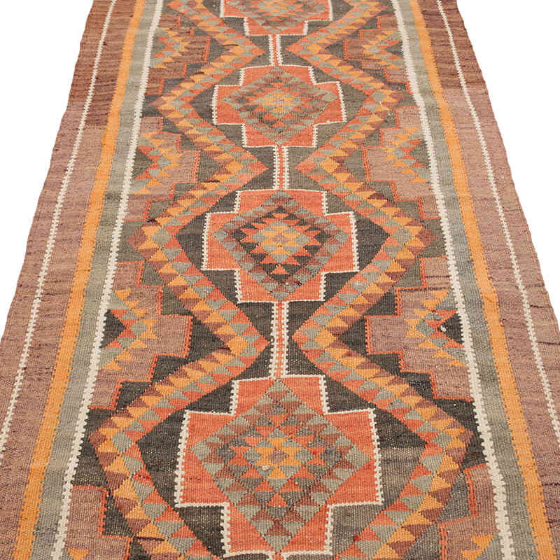 Vintage Herki Kilim Runner - 3' 3" x 11'  (39" x 132") - K0077597