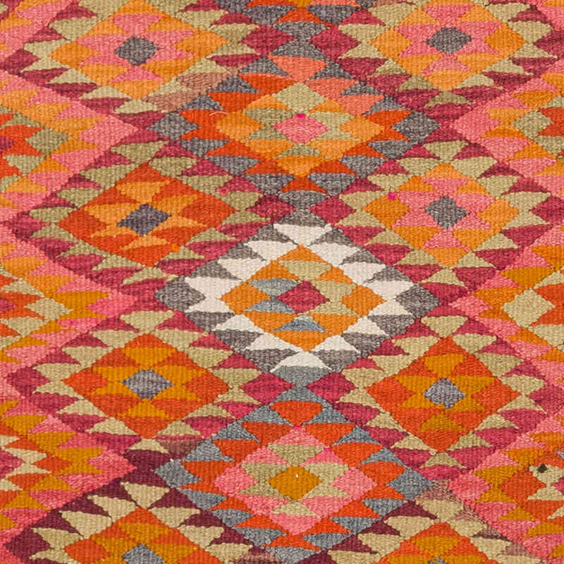 Vintage Herki Kilim Runner - 2' 9" x 9' 9" (33" x 117") - K0077598