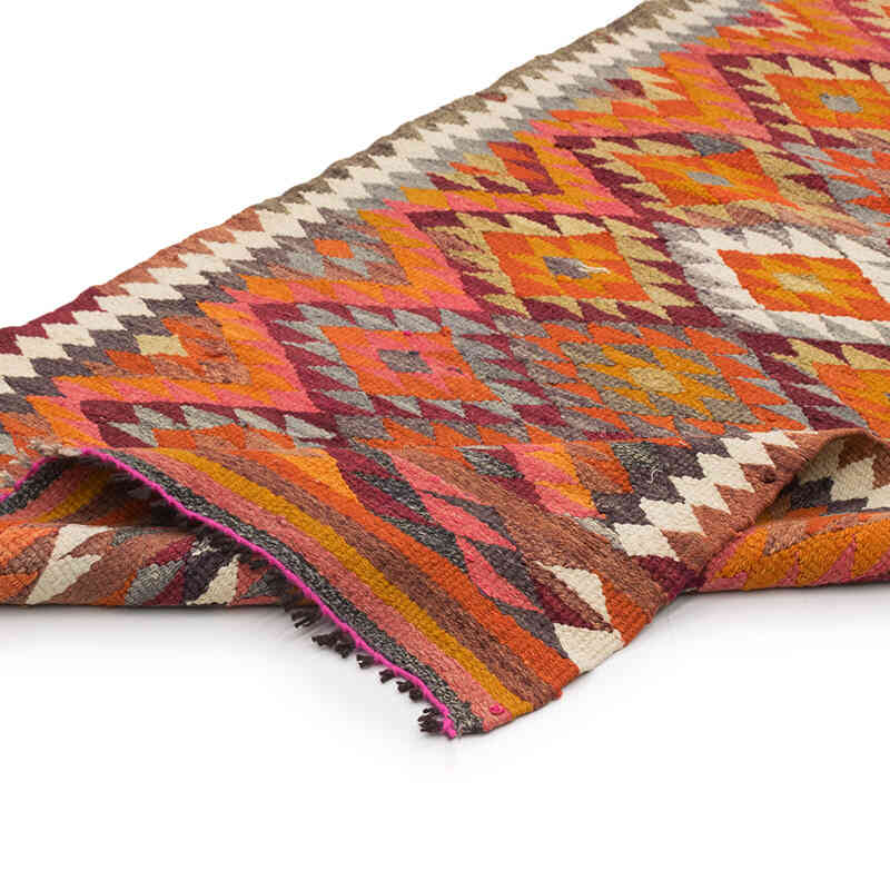 Vintage Herki Kilim Runner - 2' 9" x 9' 9" (33" x 117") - K0077598