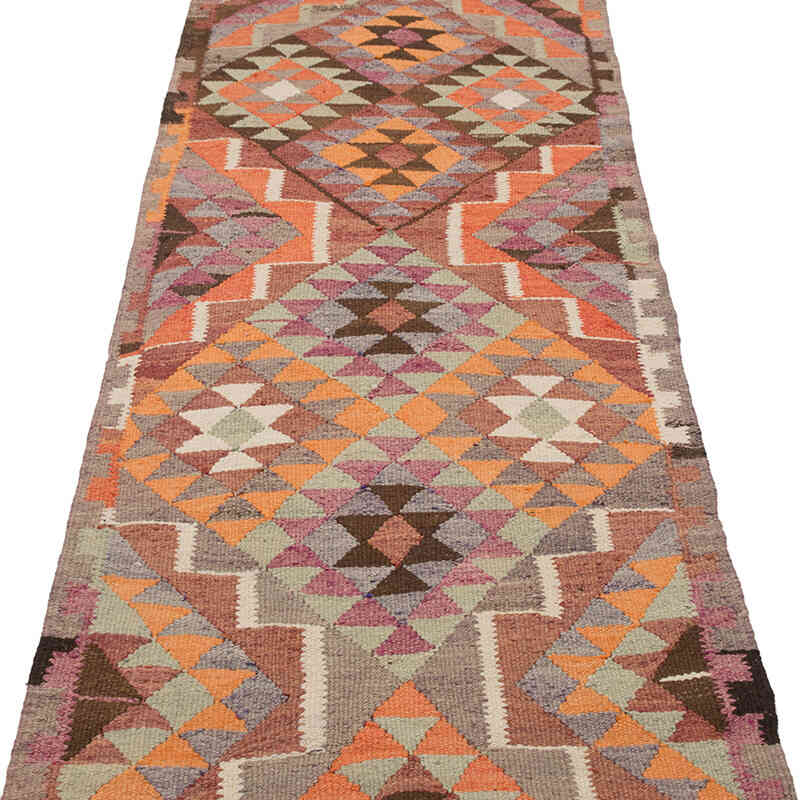 Vintage Herki Kilim Yolluk - 86 cm x 337 cm - K0077602
