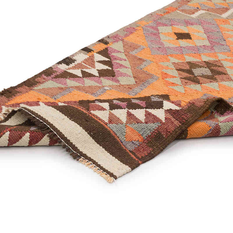 Vintage Herki Kilim Yolluk - 86 cm x 337 cm - K0077602