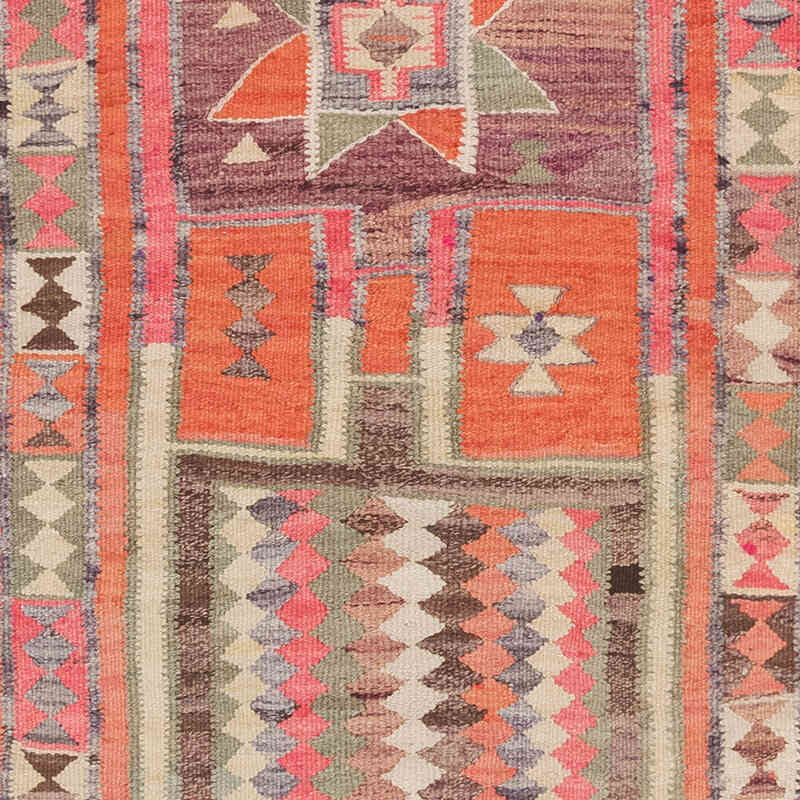 Vintage Herki Kilim Runner - 3' 1" x 9' 9" (37" x 117") - K0077603