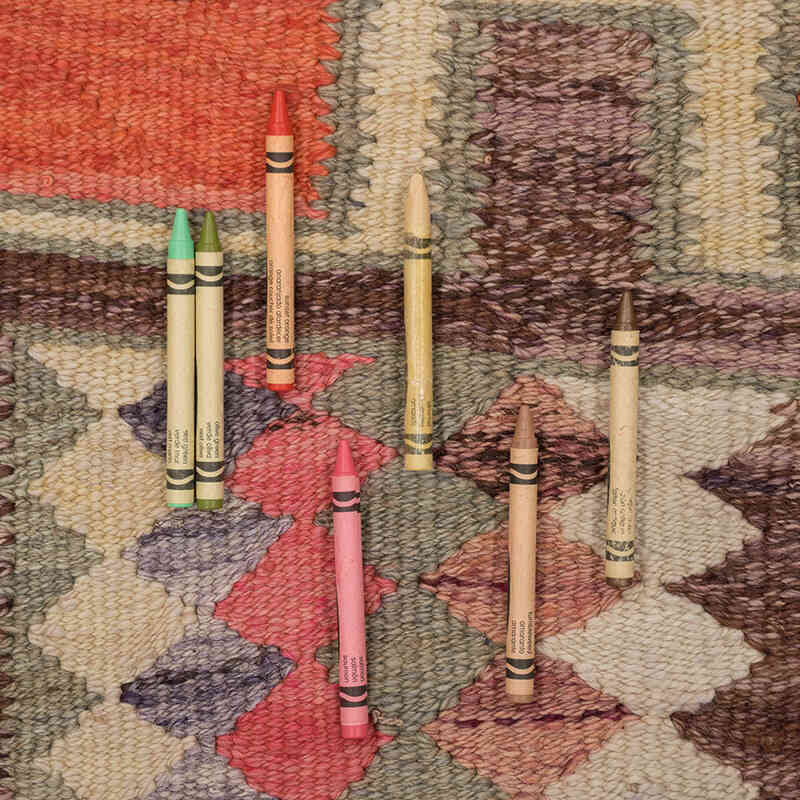 Vintage Herki Kilim Runner - 3' 1" x 9' 9" (37" x 117") - K0077603
