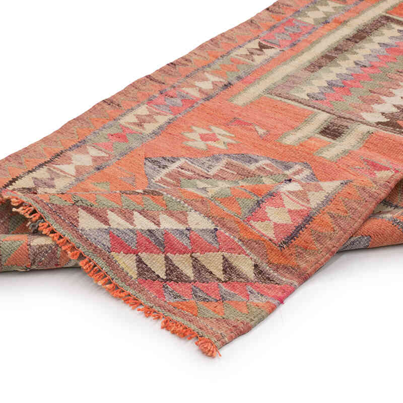 Vintage Herki Kilim Runner - 3' 1" x 9' 9" (37" x 117") - K0077603