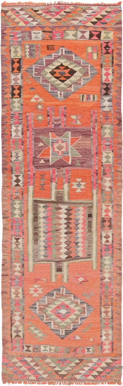 Vintage Herki Kilim Runner - 3' 1" x 9' 9" (37" x 117")