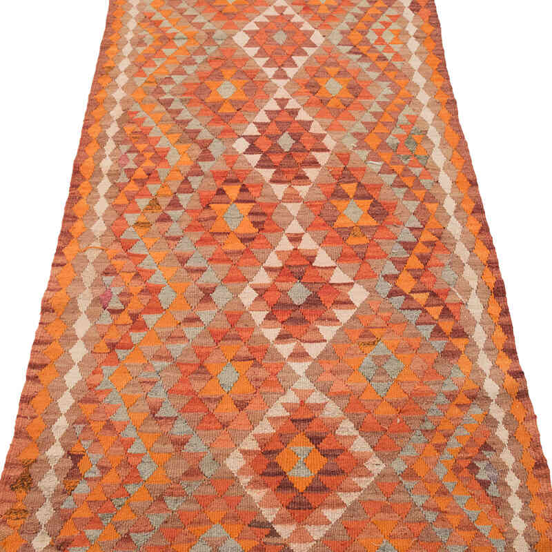 Vintage Herki Kilim Yolluk - 98 cm x 378 cm - K0077605