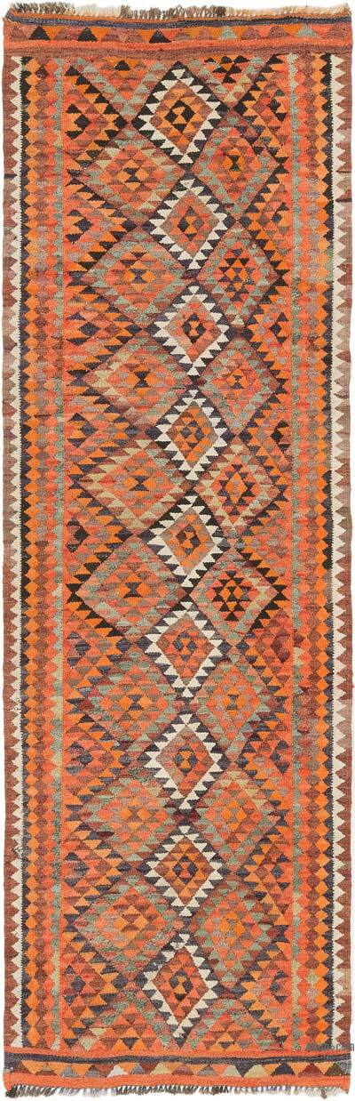 Vintage Herki Kilim Runner - 2' 11" x 8' 11" (35" x 107")