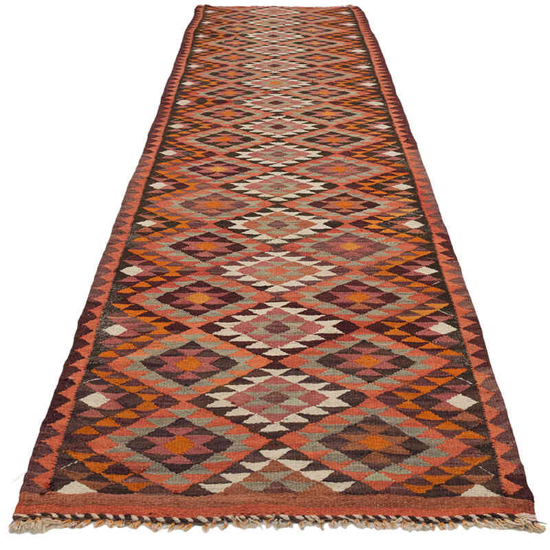 Corredor Vintage Herki Kilim - 90 cm x 348 cm - K0077611