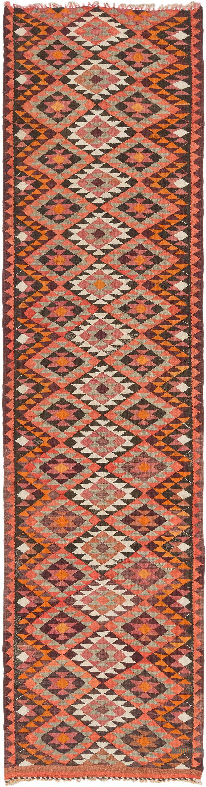 Corredor Vintage Herki Kilim - 90 cm x 348 cm - K0077611
