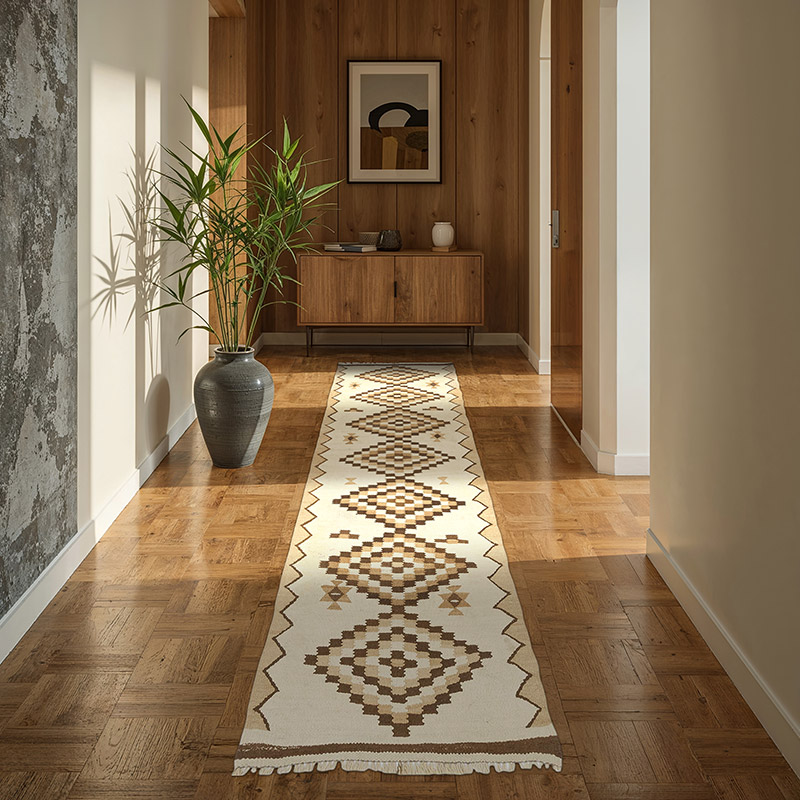 Corredor Vintage Herki Kilim - 82 cm x 265 cm - K0077613