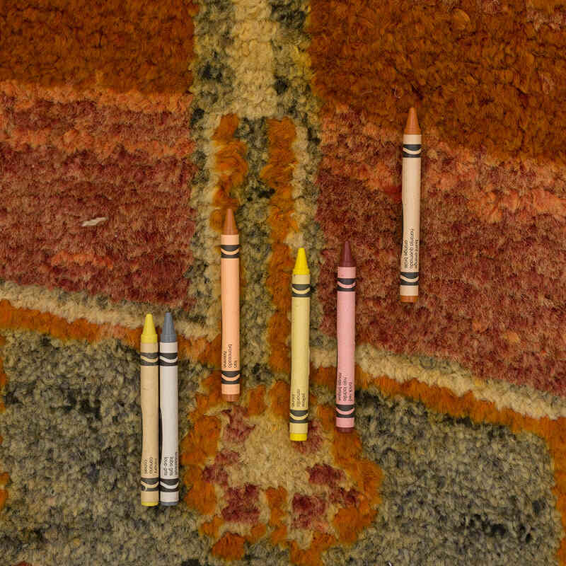 Alfombra Vintage de pasillo - 96 cm x 320 cm - K0077617