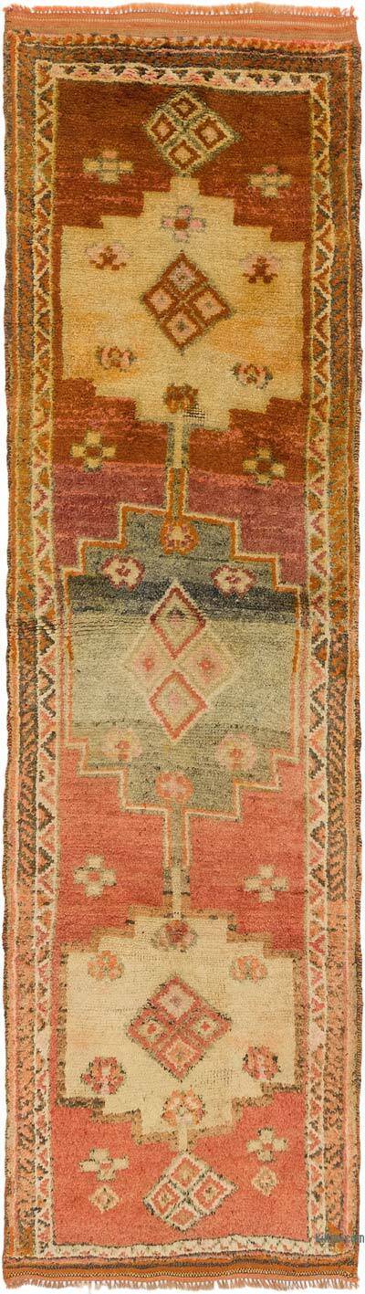 Vintage Tribal Runner Rug - 3' 2" x 10' 6" (38" x 126")