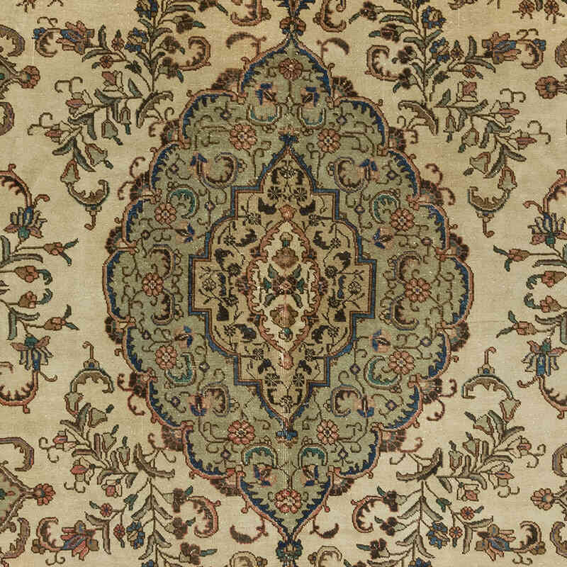 Vintage Hand-Knotted Oriental Rug - 10' 3" x 13' 7" (123" x 163") - K0077619