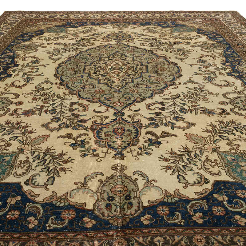 Vintage Hand-Knotted Oriental Rug - 10' 3" x 13' 7" (123" x 163") - K0077619