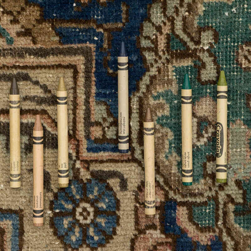 Vintage Hand-Knotted Oriental Rug - 10' 3" x 13' 7" (123" x 163") - K0077619