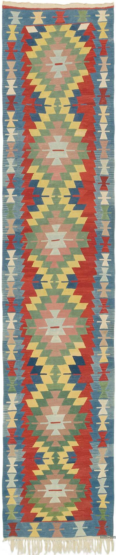 Yeni Kök Boya El Dokuma Yolluk Kilim - 107 cm x 508 cm