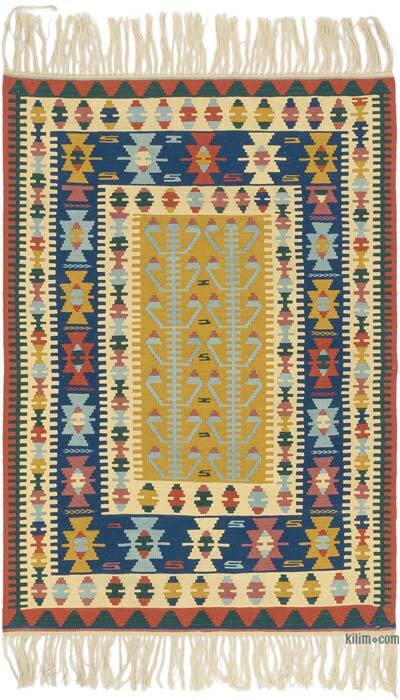 Yeni Kök Boya El Dokuma Kilim - 112 cm x 162 cm