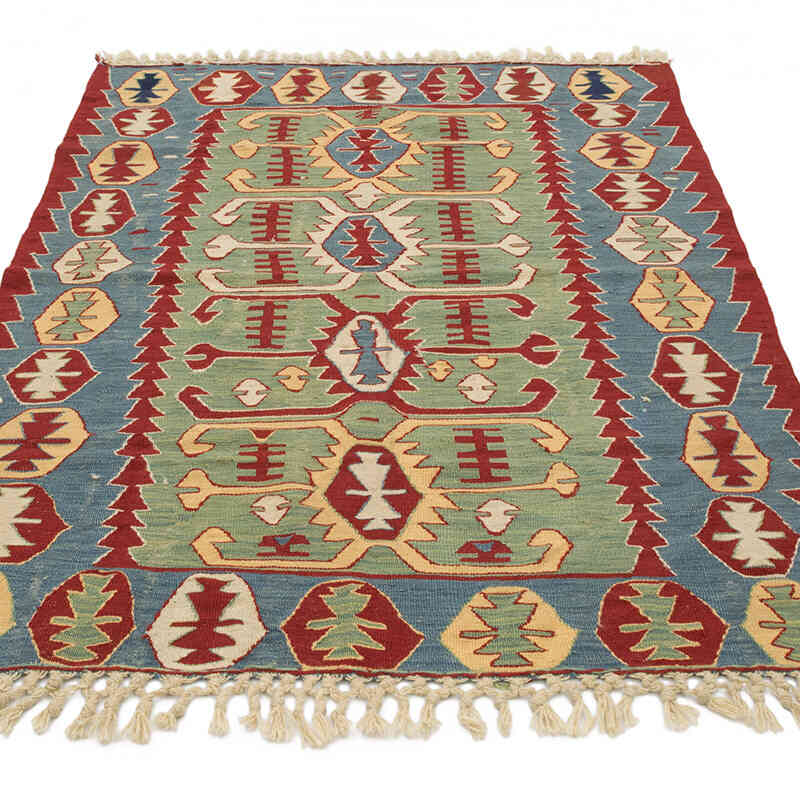 Yeni Kök Boya El Dokuma Kilim - 114 cm x 168 cm - K0077623