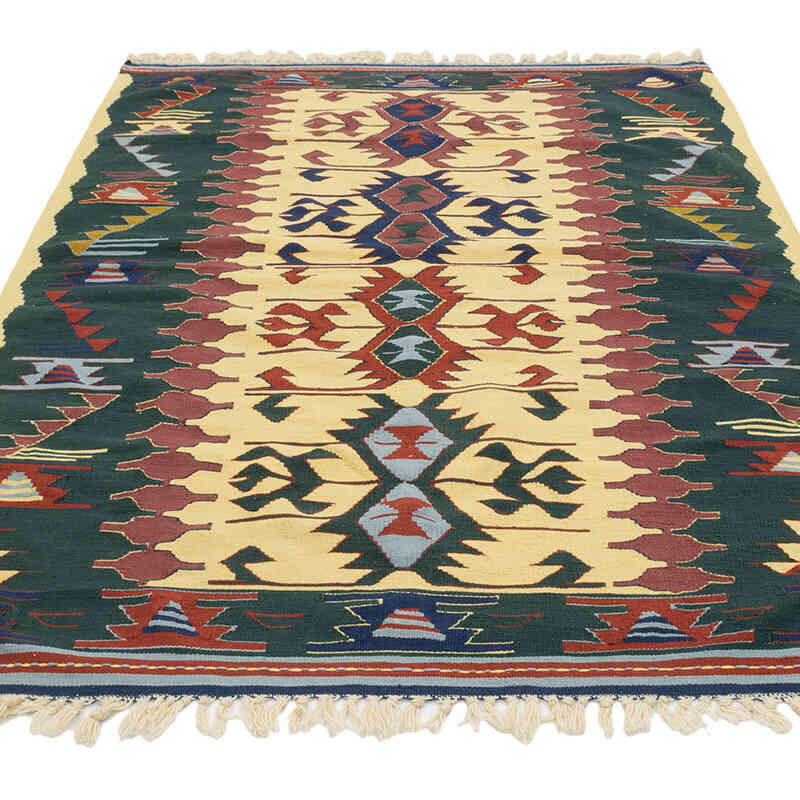 Yeni Kök Boya El Dokuma Kilim - 127 cm x 180 cm - K0077626
