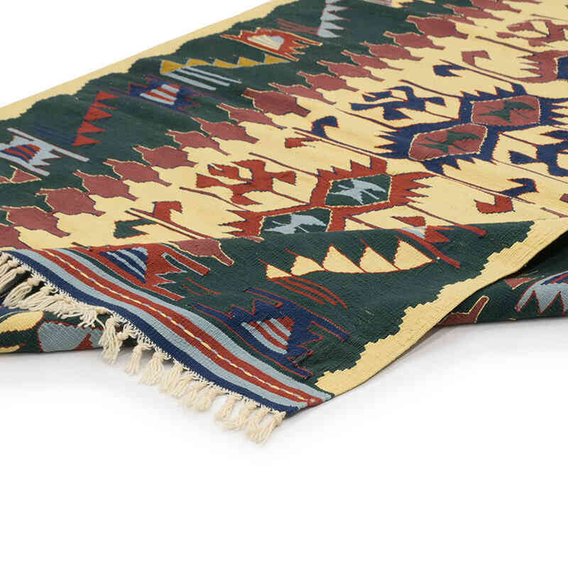Yeni Kök Boya El Dokuma Kilim - 127 cm x 180 cm - K0077626