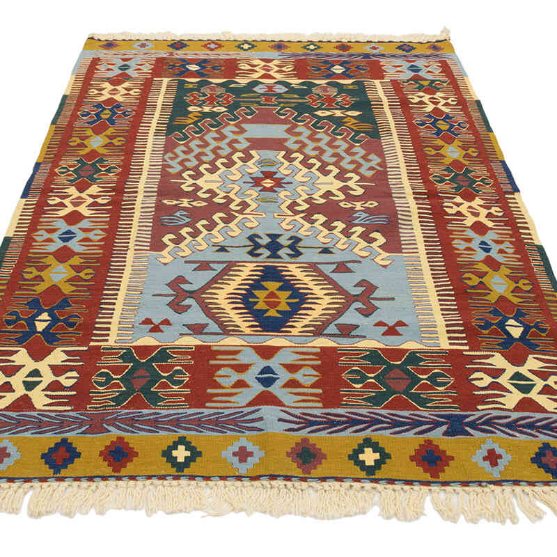 Nueva Alfombra Turca Kilim - 113 cm x 176 cm - K0077627