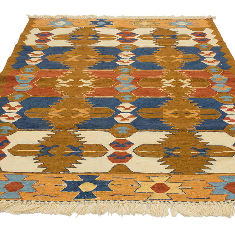 New Handwoven Turkish Kilim Rug - 3' 9" x 5' 5" (45" x 65") - K0077628