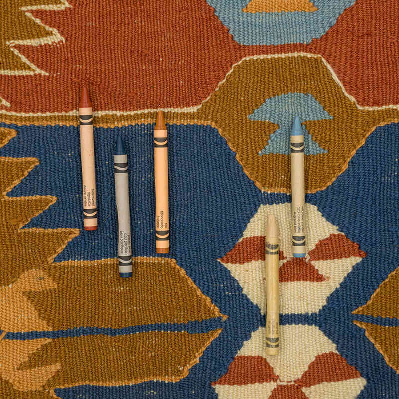 New Handwoven Turkish Kilim Rug - 3' 9" x 5' 5" (45" x 65") - K0077628