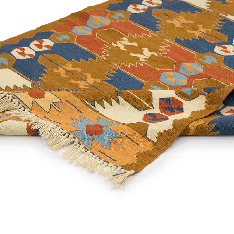 New Handwoven Turkish Kilim Rug - 3' 9" x 5' 5" (45" x 65") - K0077628