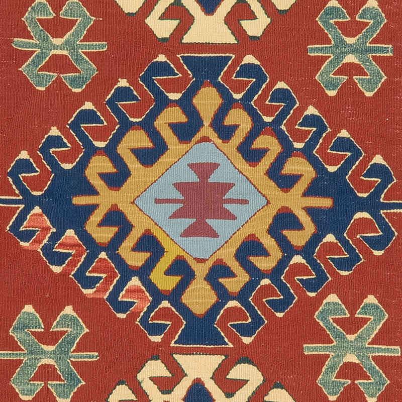 Yeni Kök Boya El Dokuma Kilim - 115 cm x 171 cm - K0077629