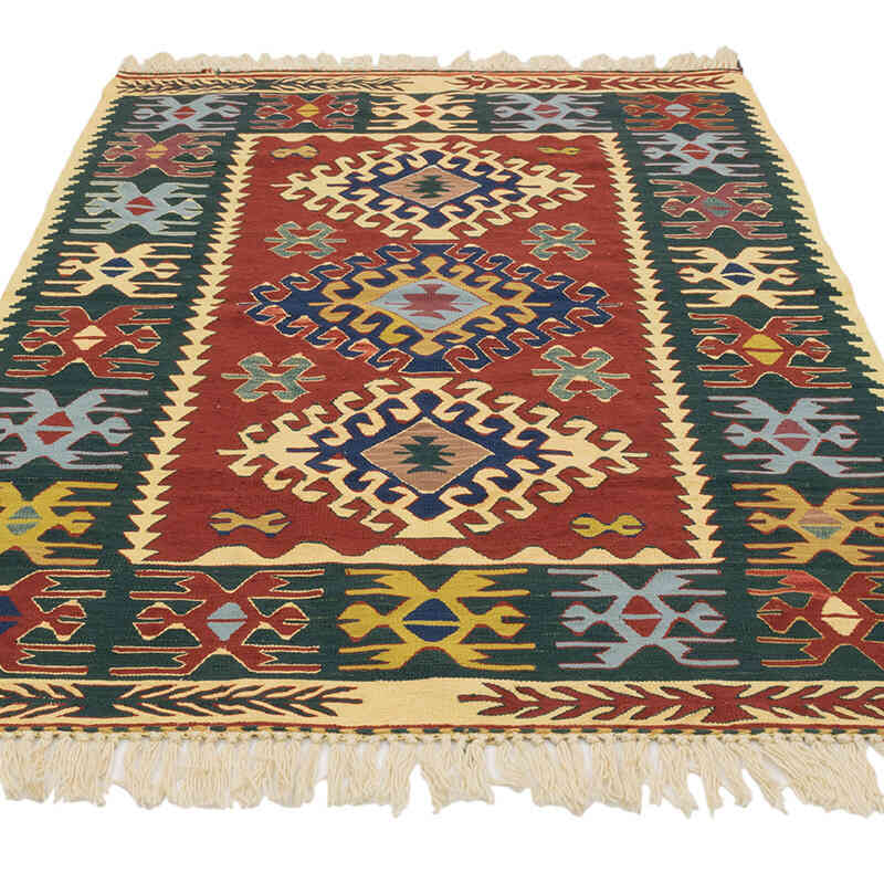 Yeni Kök Boya El Dokuma Kilim - 115 cm x 171 cm - K0077629