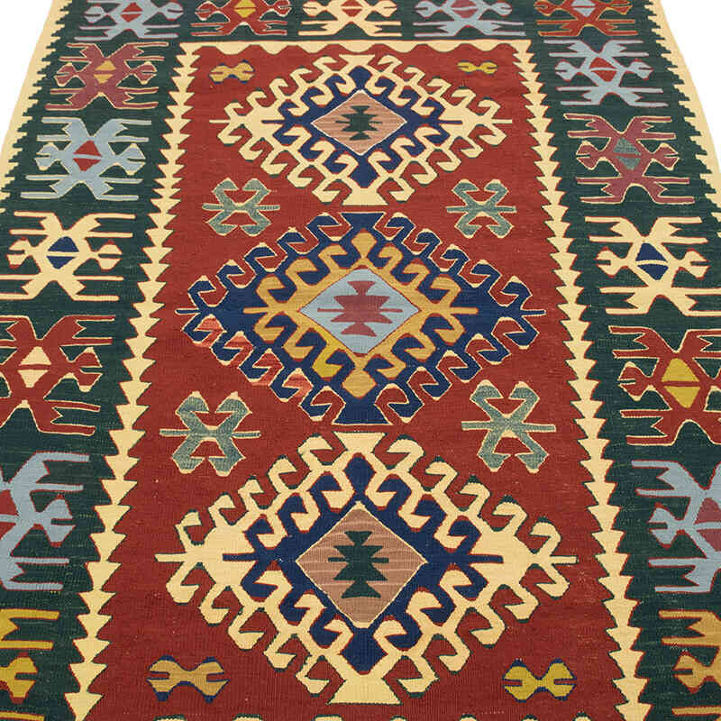 Yeni Kök Boya El Dokuma Kilim - 115 cm x 171 cm - K0077629