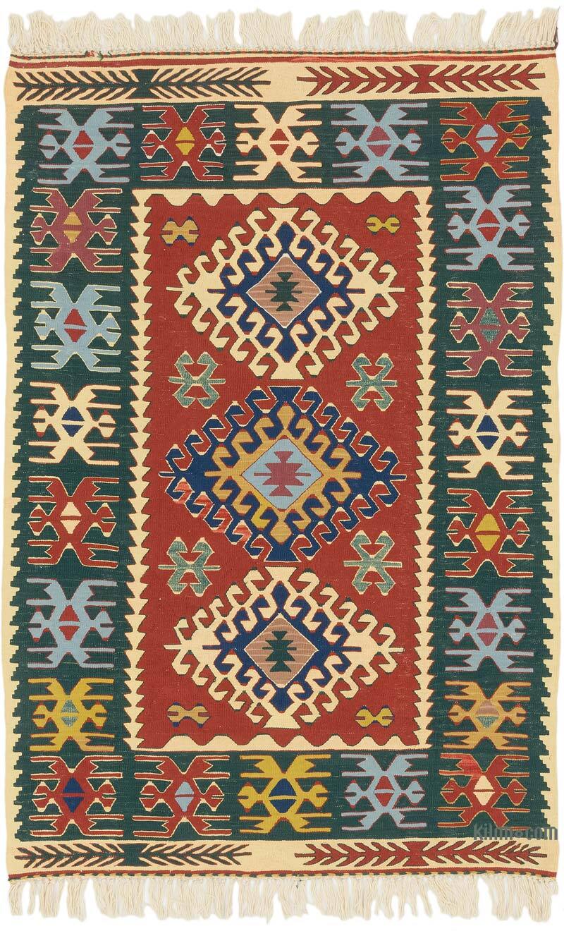 Yeni Kök Boya El Dokuma Kilim - 115 cm x 171 cm - K0077629