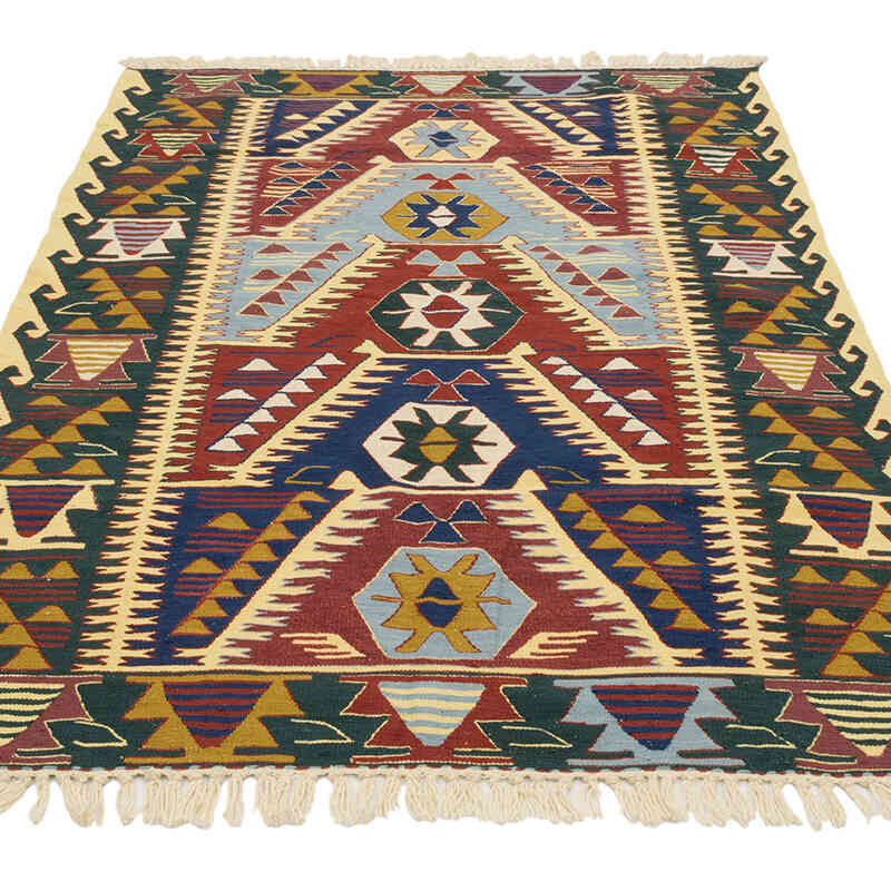 Yeni Kök Boya El Dokuma Kilim - 115 cm x 175 cm - K0077630