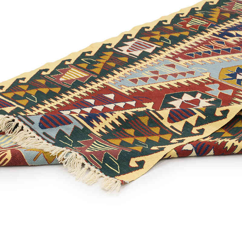 Yeni Kök Boya El Dokuma Kilim - 115 cm x 175 cm - K0077630