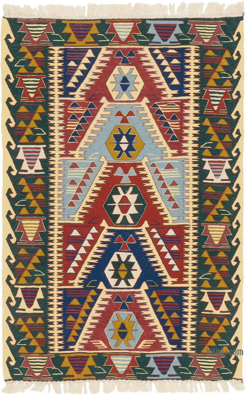 Yeni Kök Boya El Dokuma Kilim - 115 cm x 175 cm - K0077630
