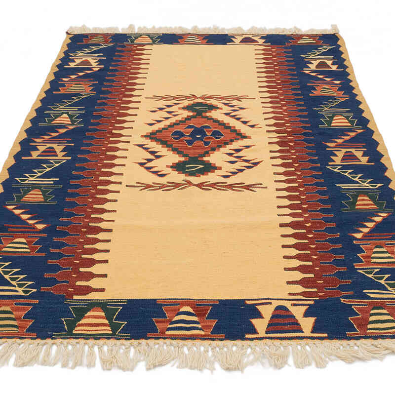 Yeni Kök Boya El Dokuma Kilim - 111 cm x 170 cm - K0077631
