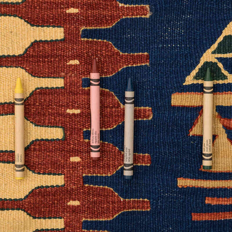 Yeni Kök Boya El Dokuma Kilim - 111 cm x 170 cm - K0077631
