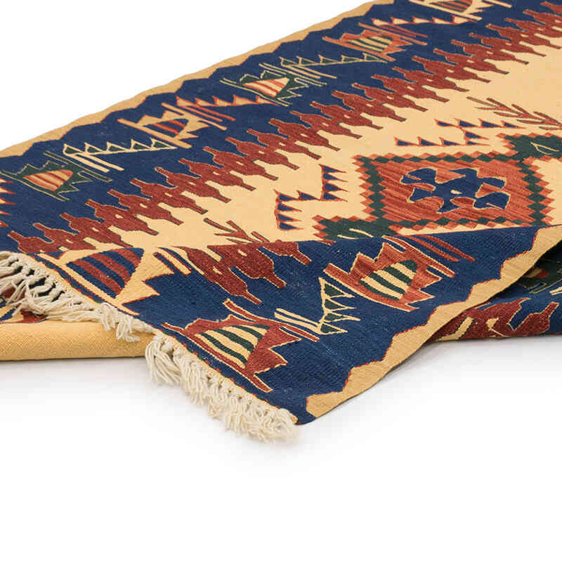 Yeni Kök Boya El Dokuma Kilim - 111 cm x 170 cm - K0077631