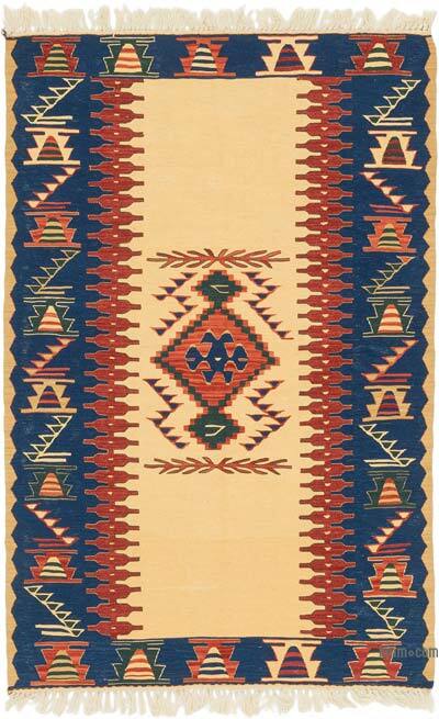 Yeni Kök Boya El Dokuma Kilim - 111 cm x 170 cm